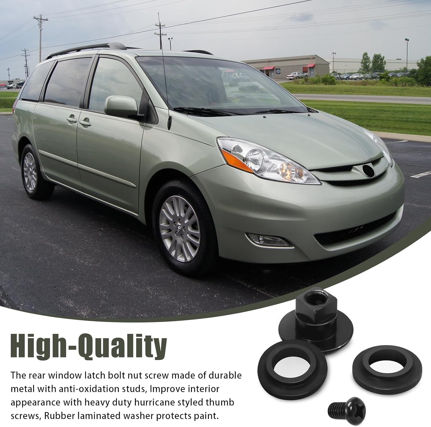 Rear Window Latch Bolt Nut Screw Replacement
