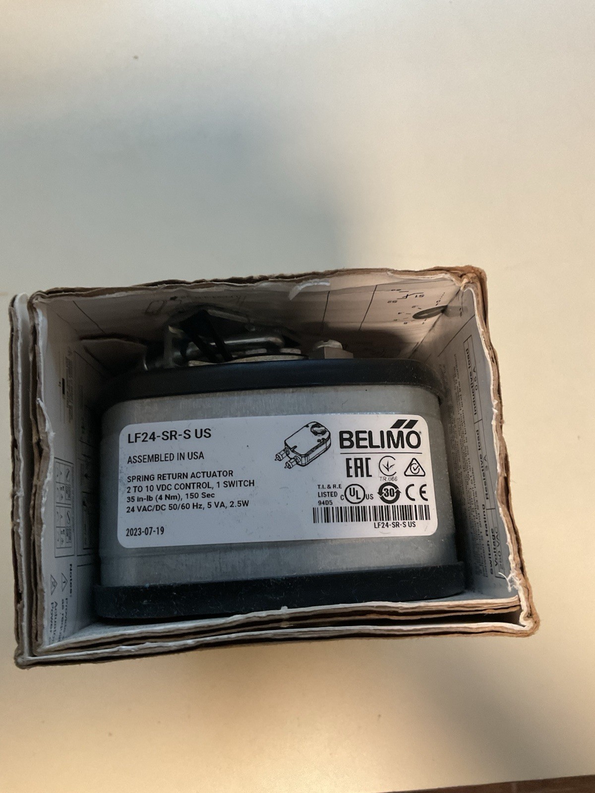 Belimo LF24-SR -S-US 24V HVAC Damper Actuator