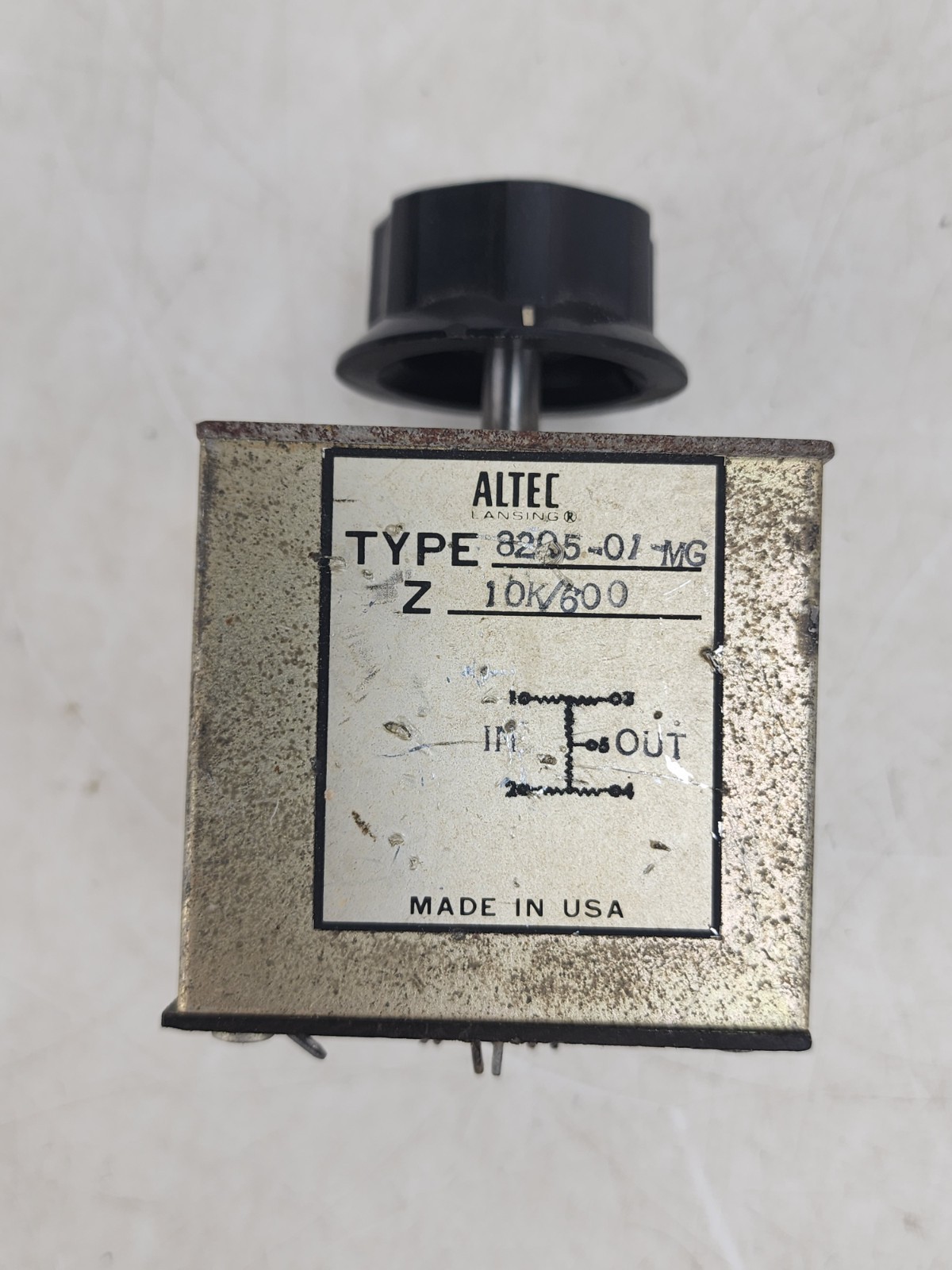 Vintage Altec 8205-01MG 10K 600 Attenuator Balanced Tube Audio POT 9200A AS IS