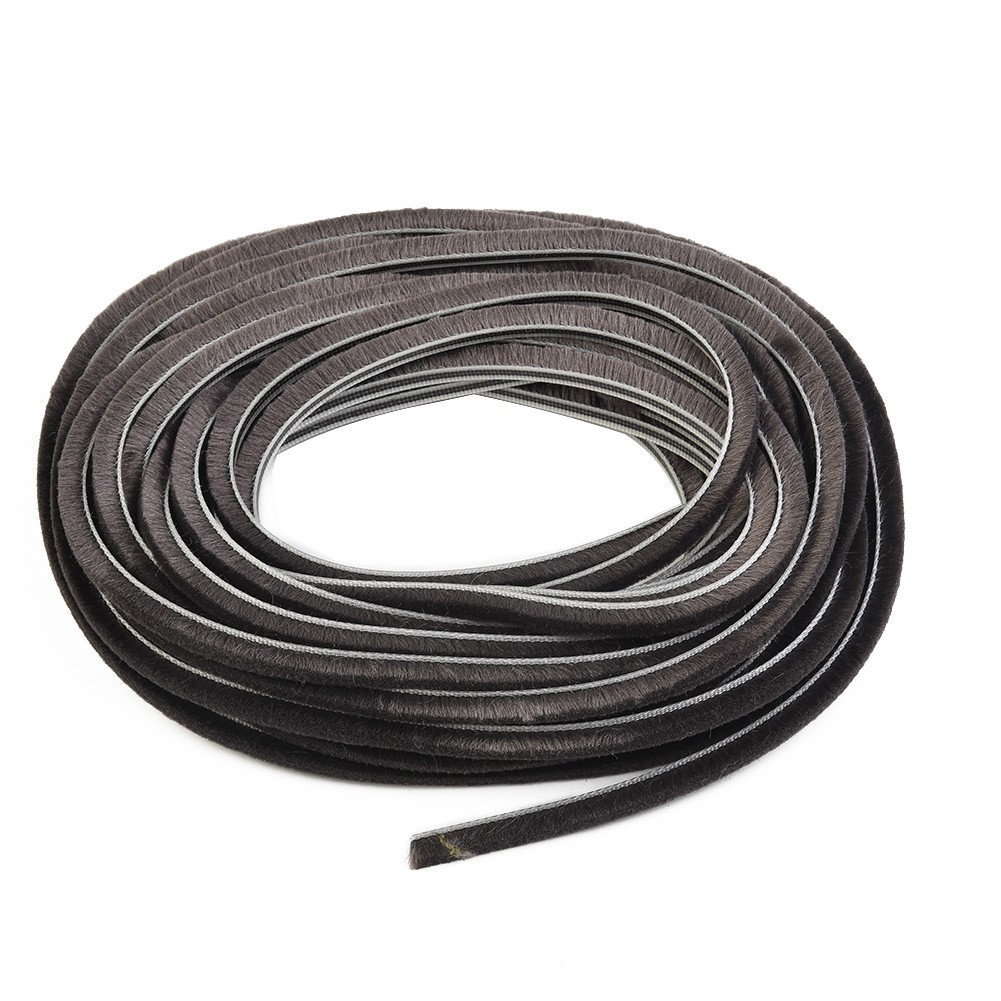 10m Vertical Hair Dust Strip For Windproof Sealing Strip Of Aluminum AlloyWindow