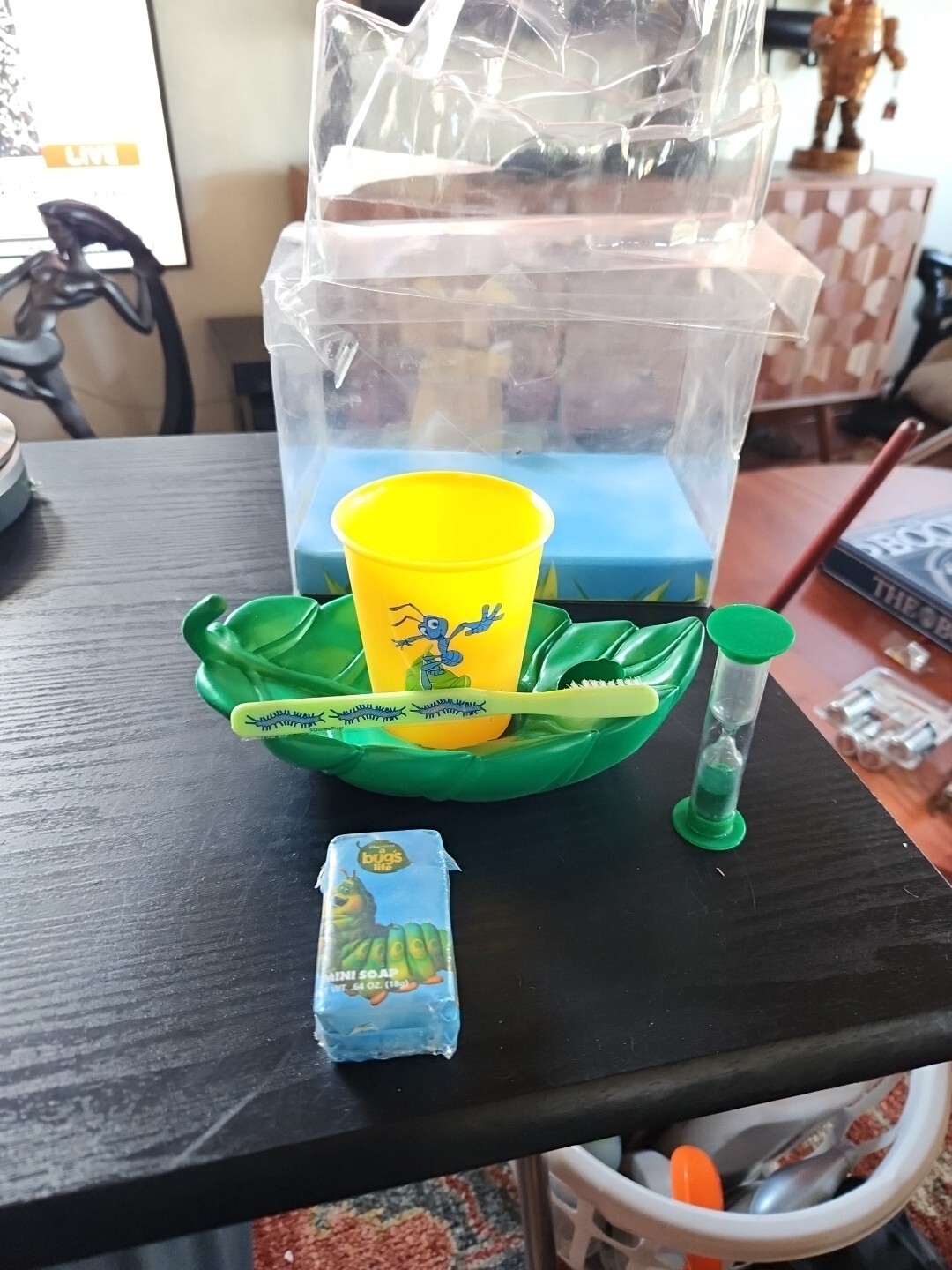 Vintage A Bug's Life - Disney Pixar - Bathroom Set - Toothbrush, Soap Dish Cup