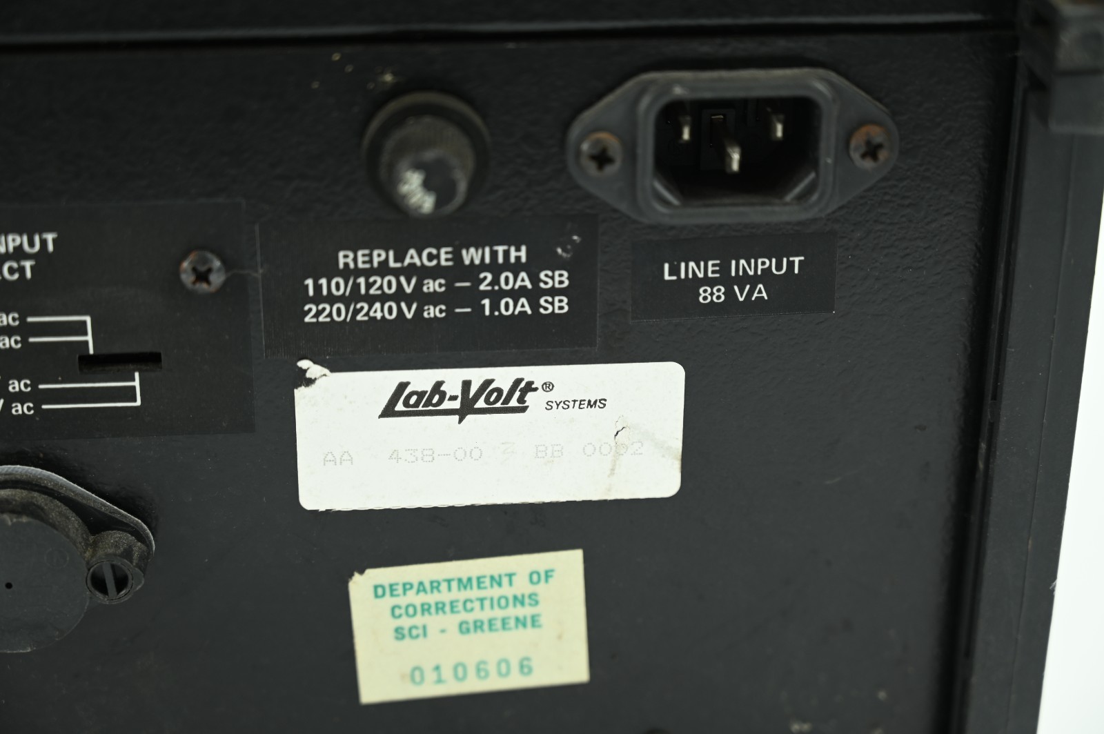 Lab-Volt Laboratory Systems Instruments Model 438-00 Education