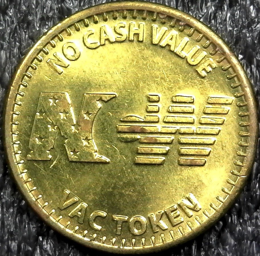 NCW Vacuum Machine No Cash Value Vac Token 20mm (c515)