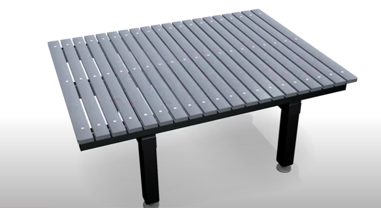 Forster Welding Table - Gray Cast Iron Rail Top 1000 mm x 1200 mm