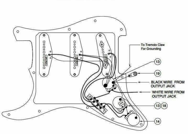 USA Strat Wiring Harness-Tone Hounds Standard for Fender Strat CTS Oak Grigsby