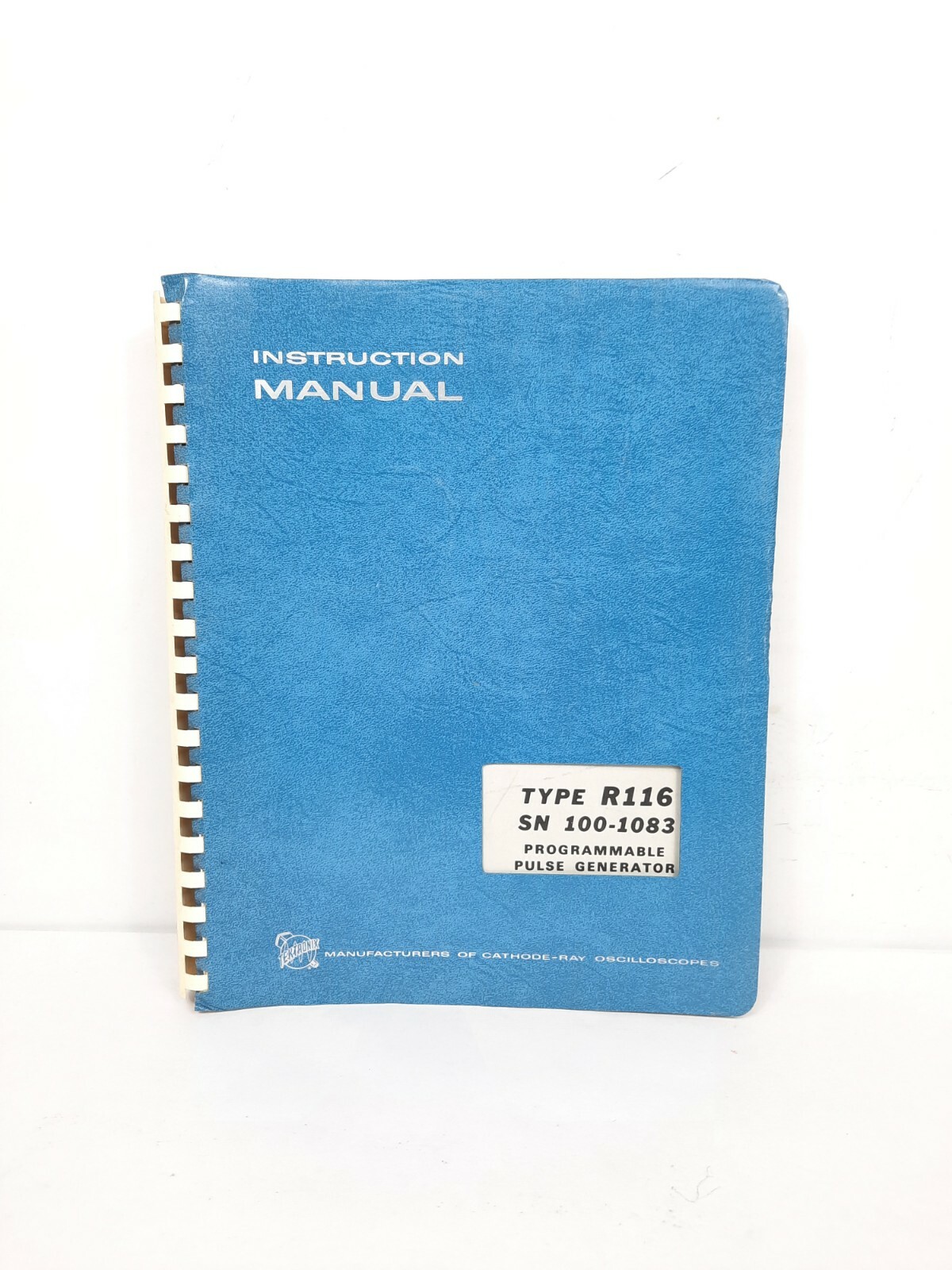 Tektronix Type R116 Programmable Pulse Generator Instruction Manual 070-0498-01