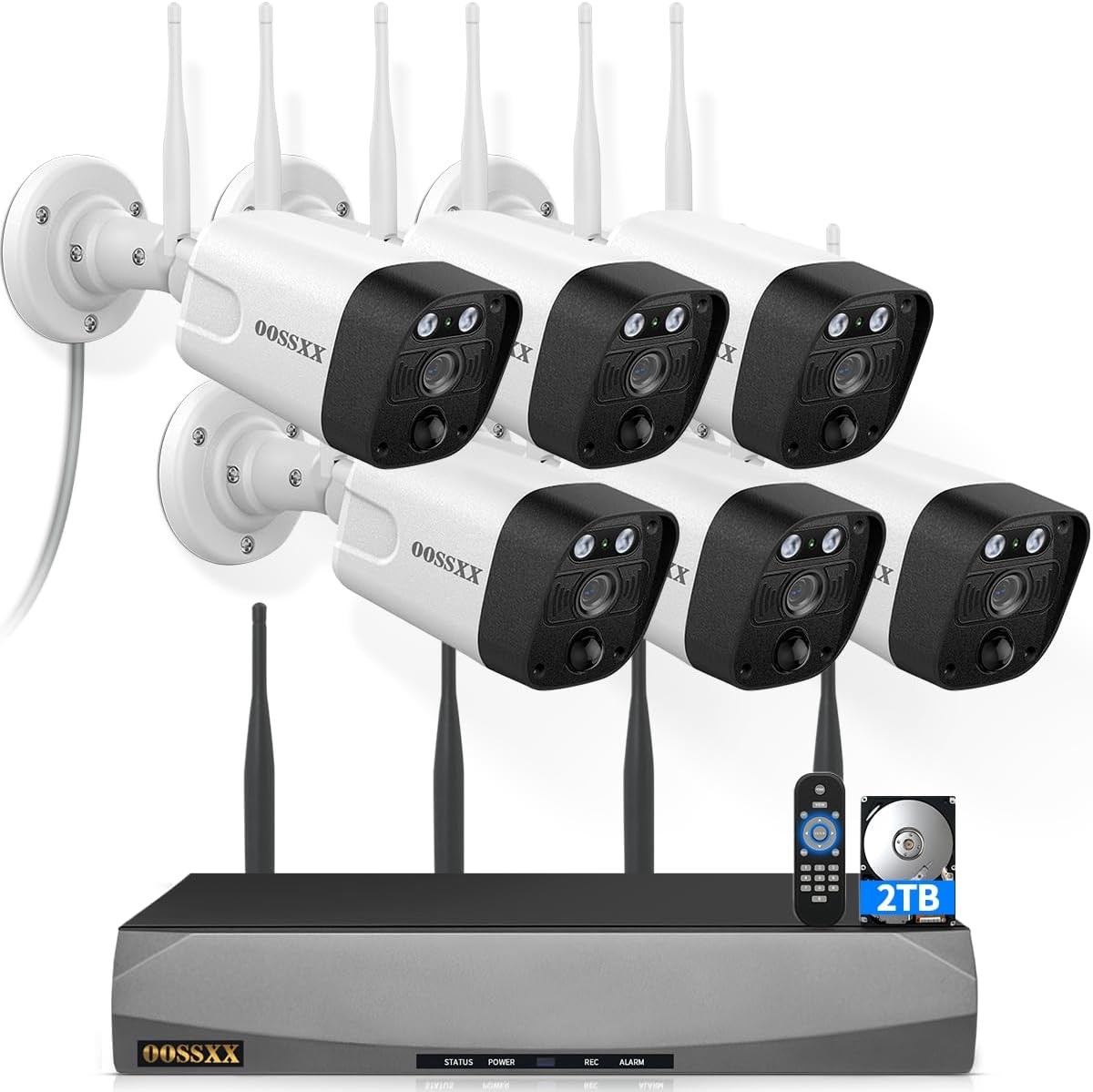 Wireless WiFi Outdoor Security Camera System Dual Antenna