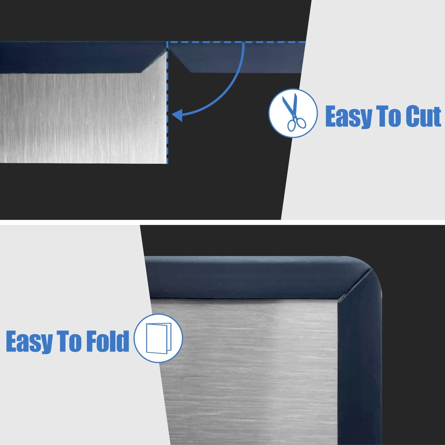 Rubber Edge Trim, SelfAdhesive Rubber Edge Trim, Edge Protector for Sheet Met...