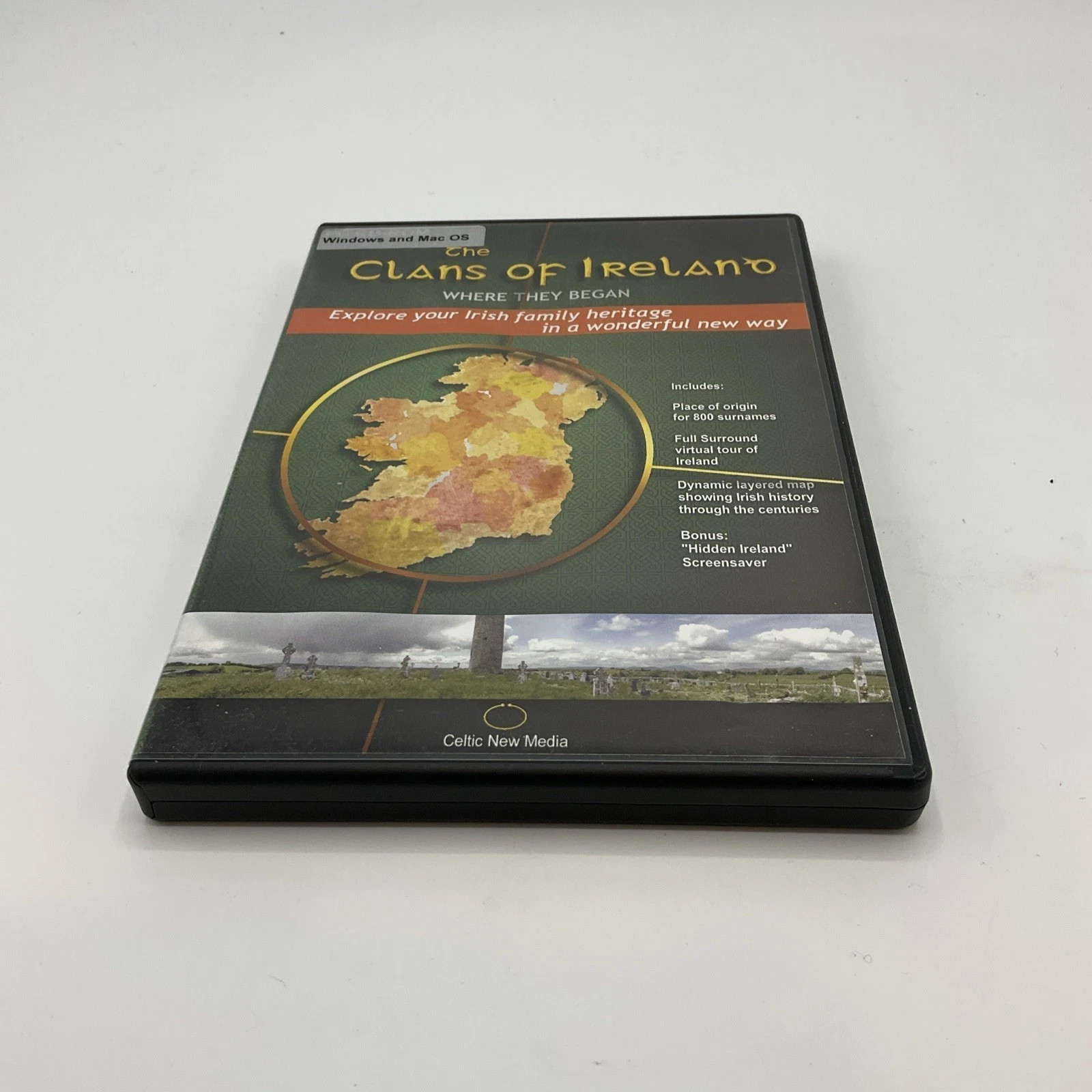 THE CLANS OF IRELAND: Where They Began PC CD-ROM Irish Heritage