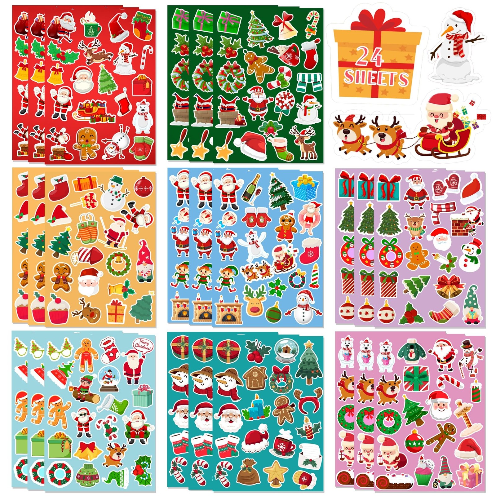 Christmas Stickers, Stocking Stuffers for Kids,Christmas Gift for Grandkids |...