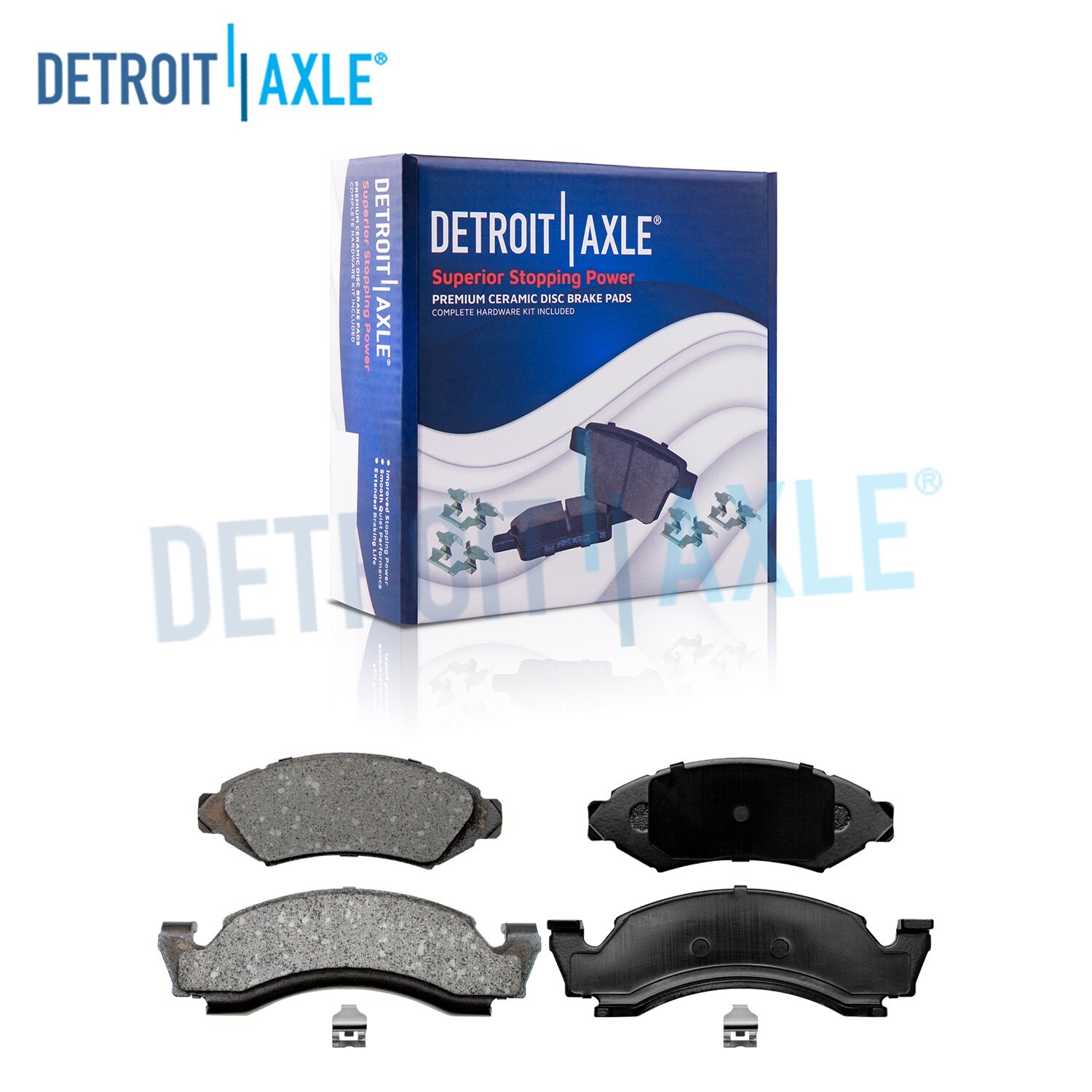 Front Ceramic Brake Pads fits for 1987-1993 Ford Bronco F-150 E-150 Econoline