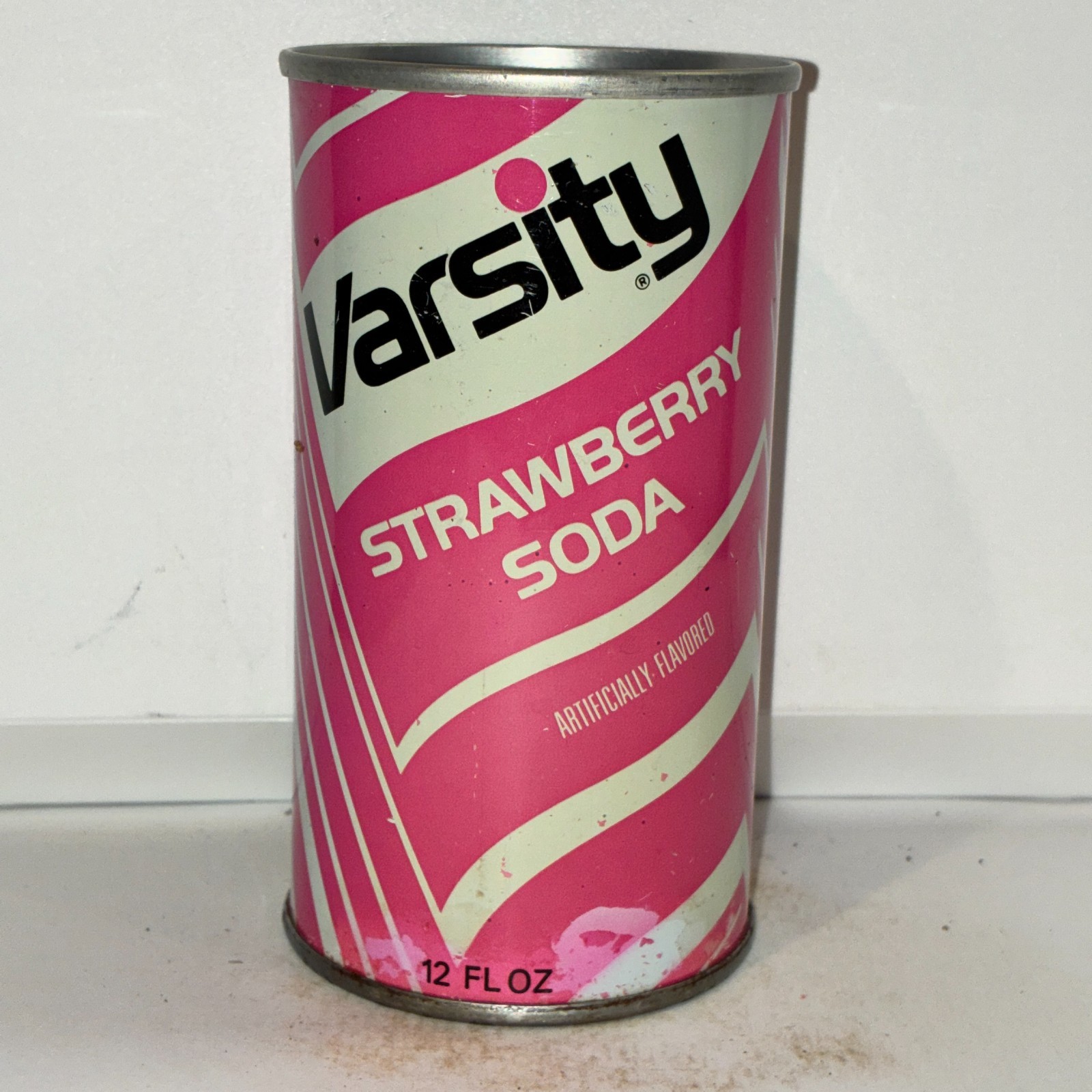 Varsity Strawberry soda can