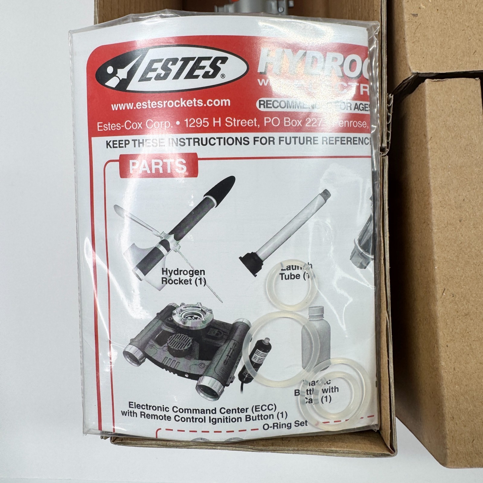 Estes Hydrogen Rocket Set Talking Electronic Command Center 1863 2007 Open Box