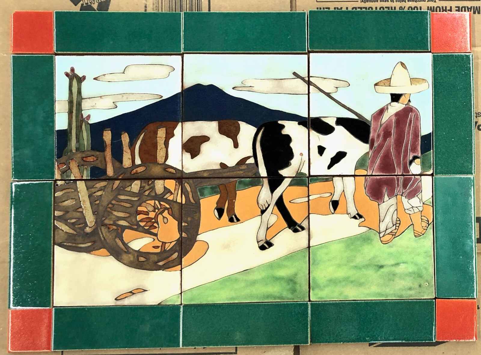 Lamosa  Scenic Tile Panel Vintage Mexico