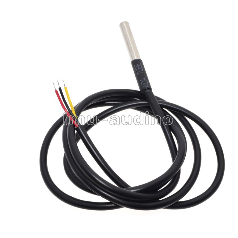 10pcs DS18B20 waterproof digital thermal probe sensor cable 1M for Arduino