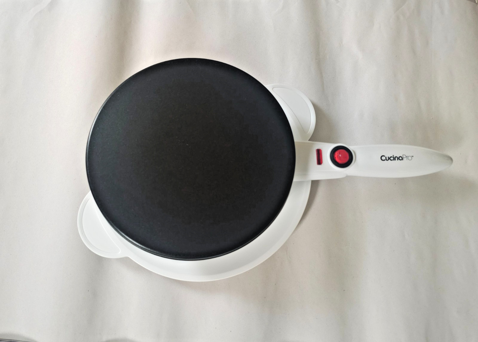 CucinaPro Cordless Crepe Maker, NonStick Dipping Plate plus Electric Base