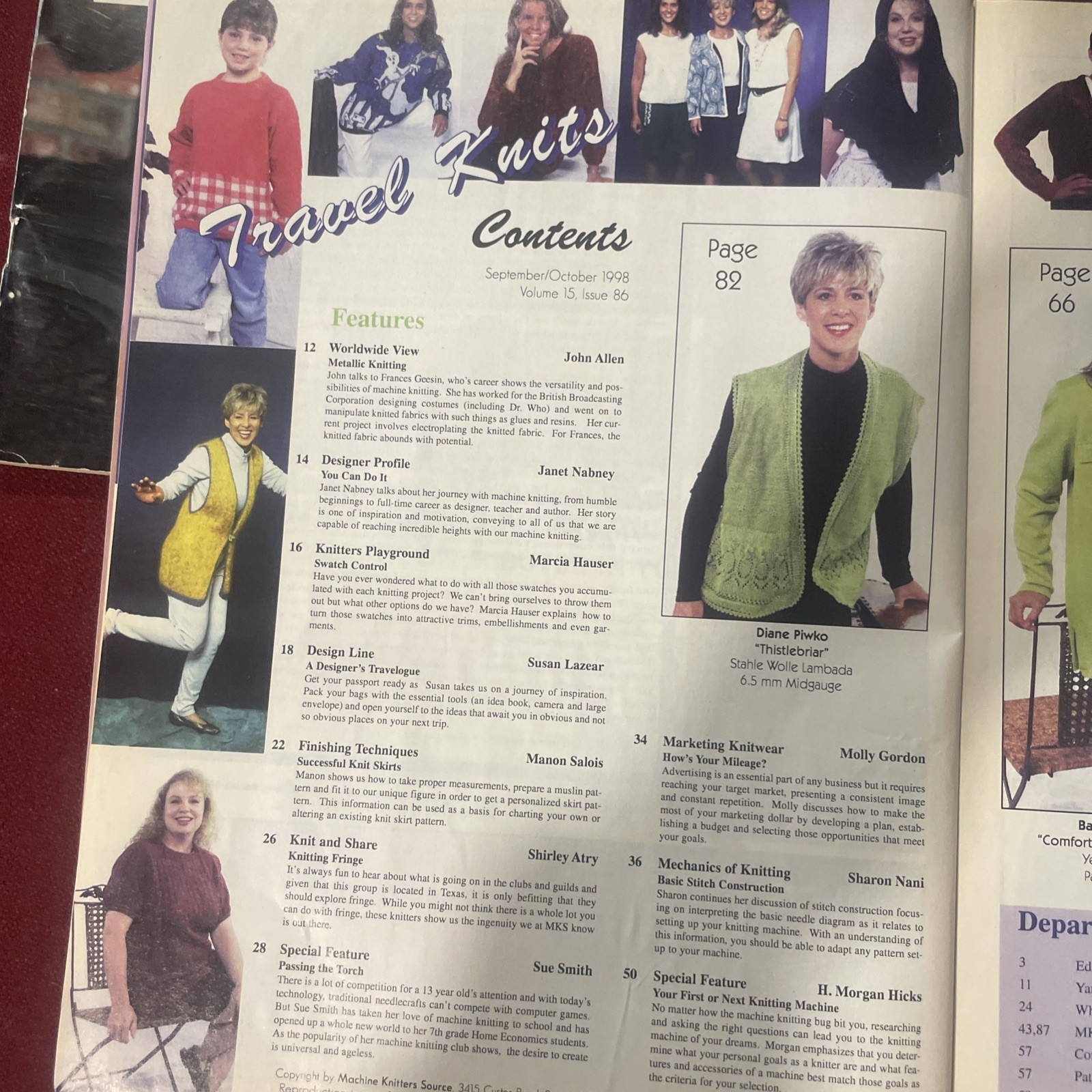 5 Knitting Machine Knit Magazines 1990 -2003 #3