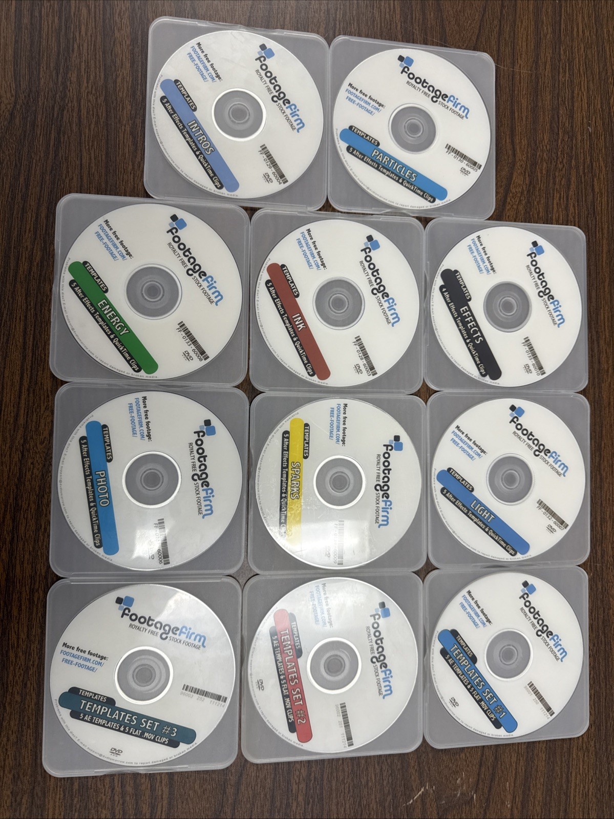 Lot 11 Footage Firm Royalty Free & Stock Footage TEMPLATES DVDs