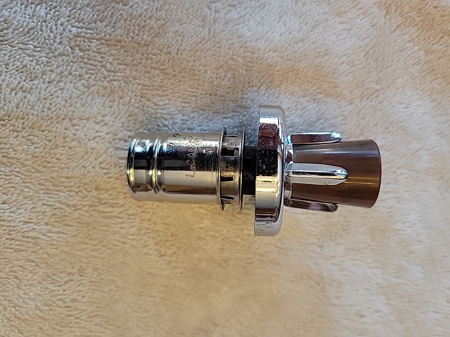 1961-62 LINCOLN CONTINENTAL CIGARETTE LIGHTER OEM CHROME/WOODGRAIN *VERY NICE*