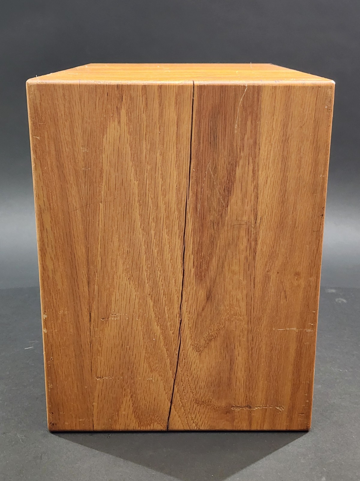 Vintage Eberbach Wood Microscope Slide Cabinet 25 tray #1
