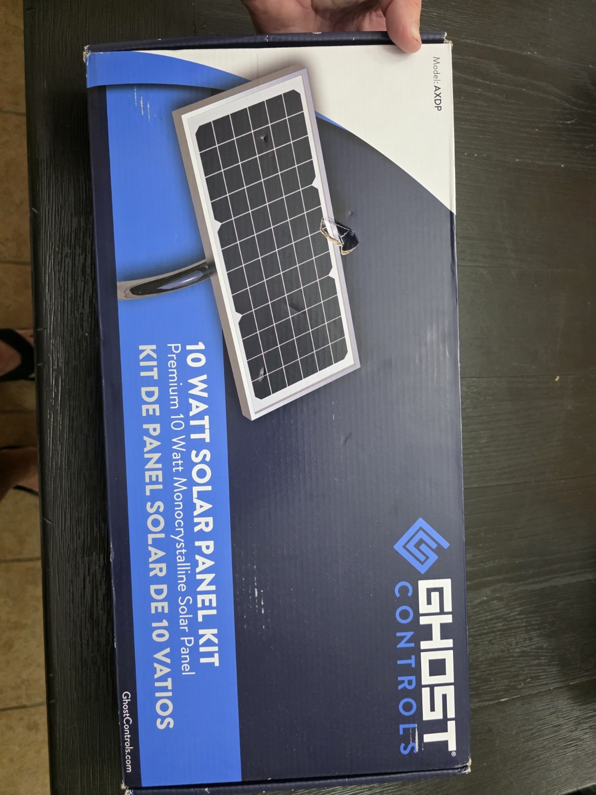 GHOST CONTROLS 10-Watt Premium Solar Panel Kit for Automatic Gate Openers