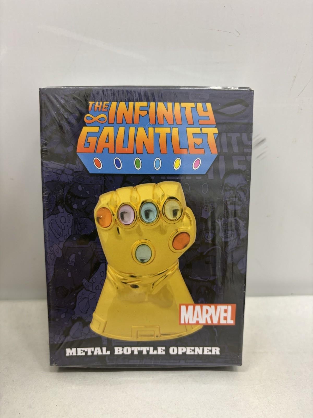 Marvel Infinity Gauntlet Metal Bottle Opener Thanos DST Sealed 2013