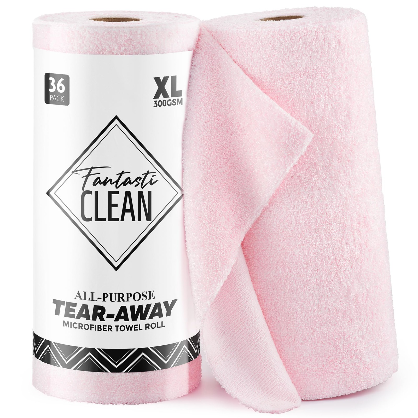 Microfiber Cleaning Cloth Roll 12 Inch Absorbent Lint Free Reusable 36 Sheets Pi
