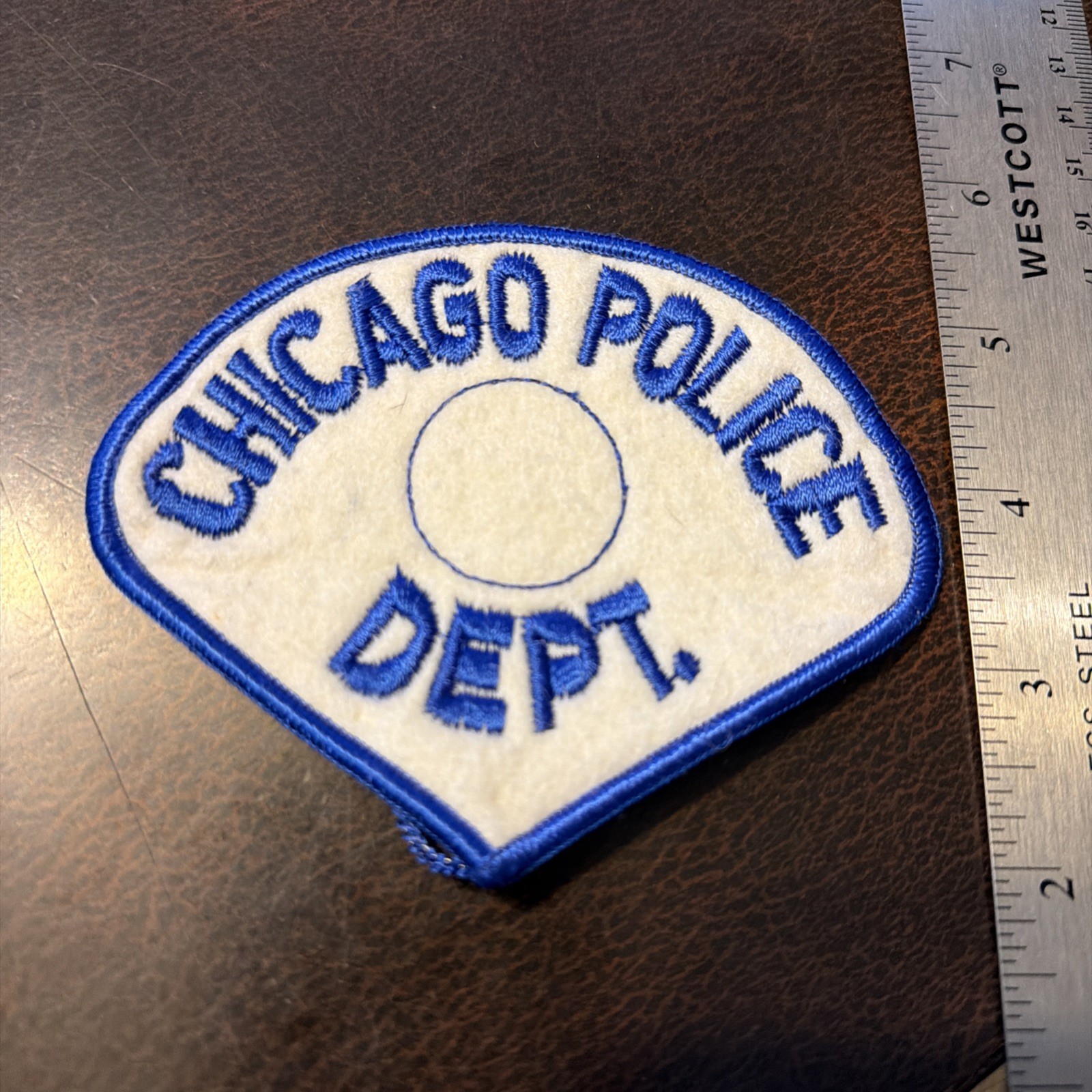 Vintage Obsolete Police Department Patch Chicago Illinois