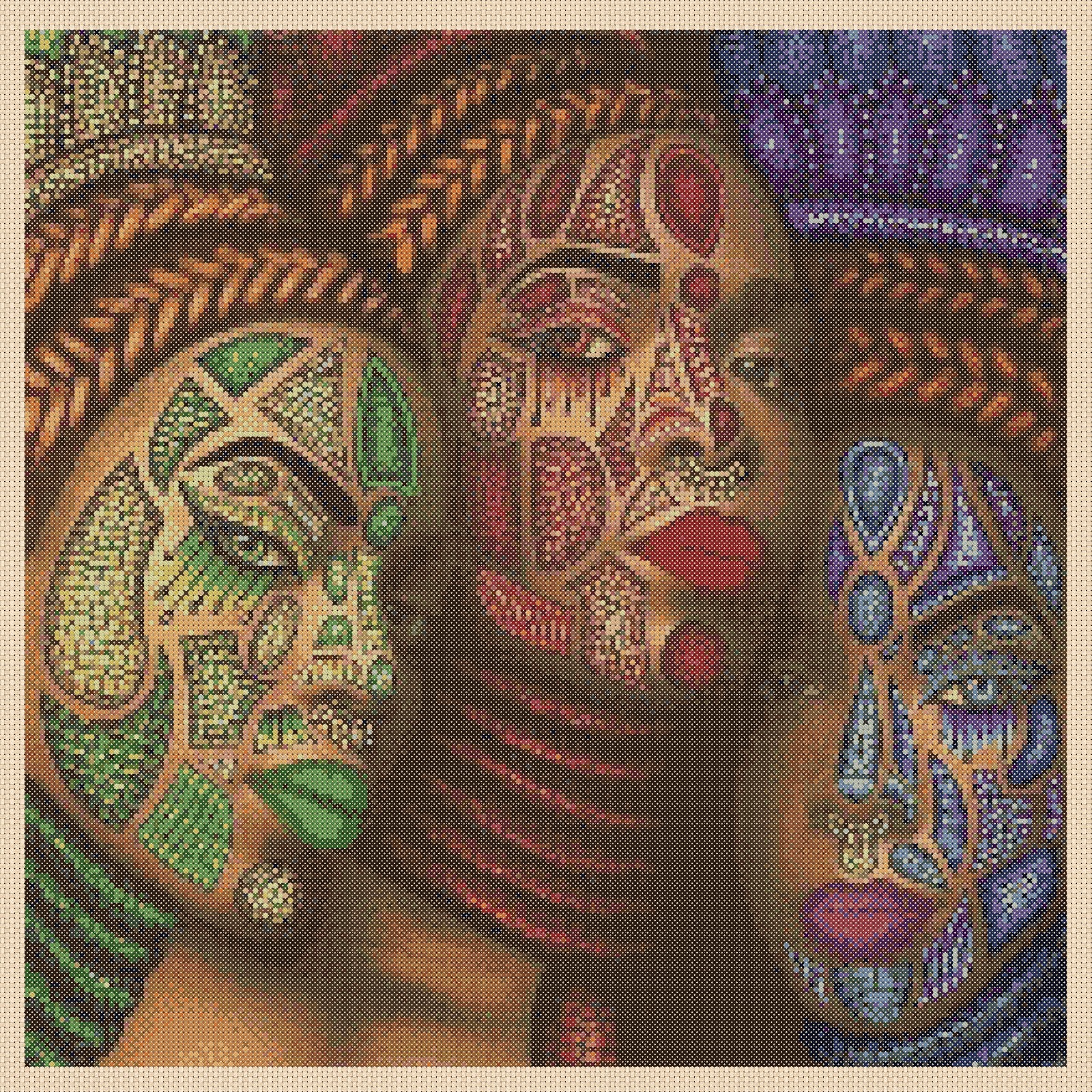 African Ladies Counted Cross Stitch CHART  No. 3-426/20