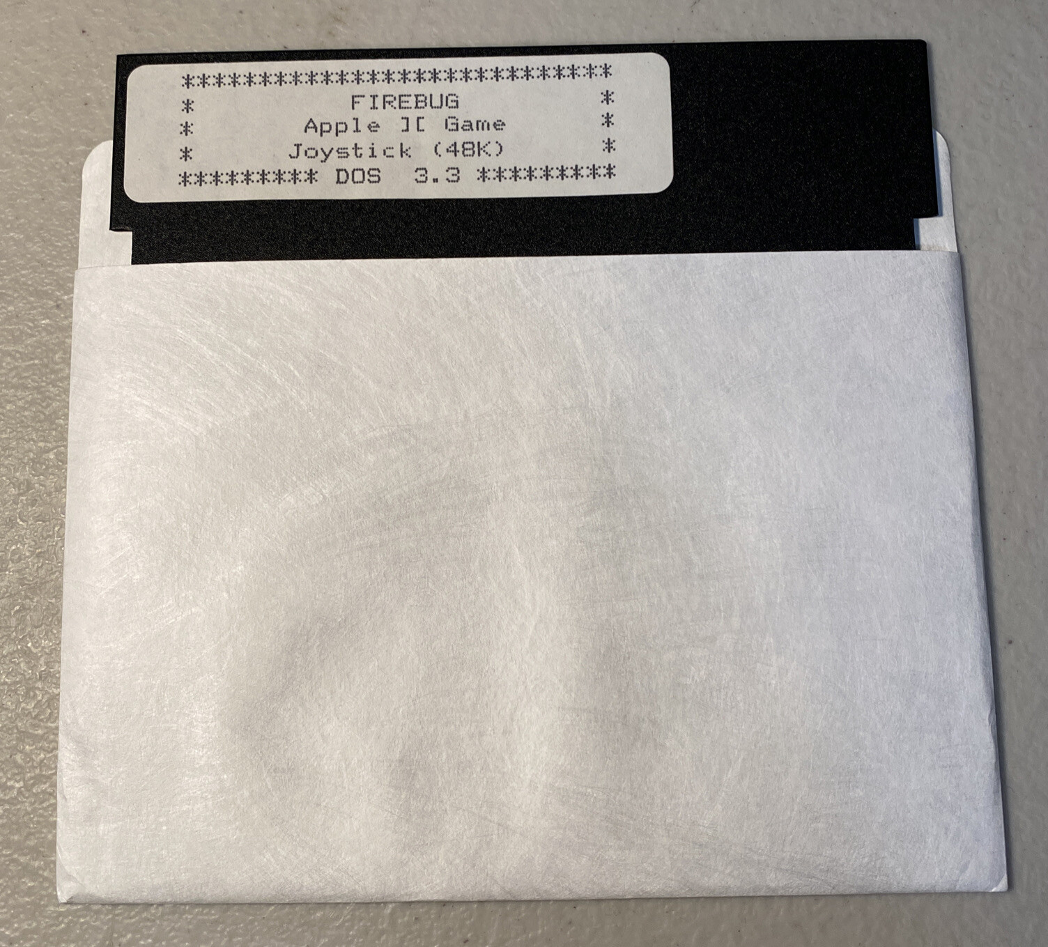 Firebug Apple II Dos 3.3 Joystick Game Software 5.25” Floppy Disk