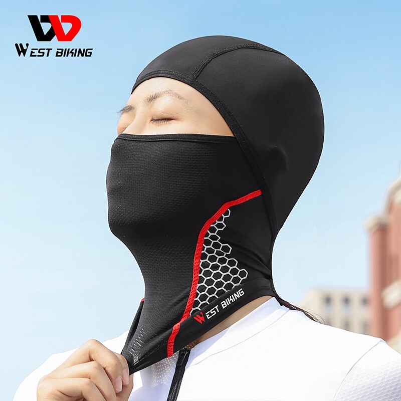 Summer Ice Silk Motorcycle Balaclava Face Mask Cover Breathable Cycling Cap Hat
