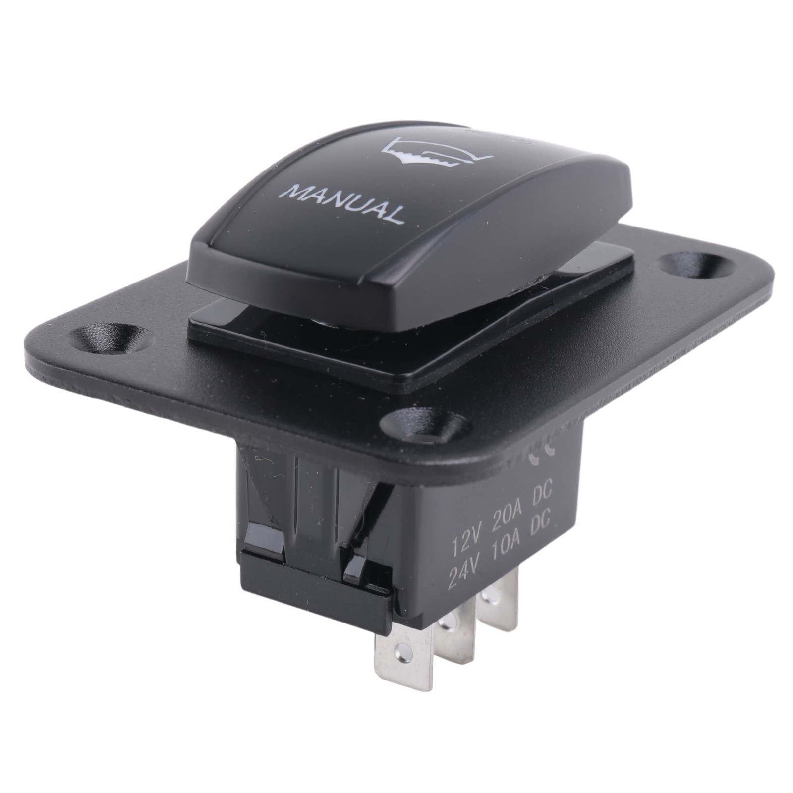 3 Way Toggle Switch Panel for Bilge Pump, 4 Pole, ON-Off (ON), SPDT, Auto3442