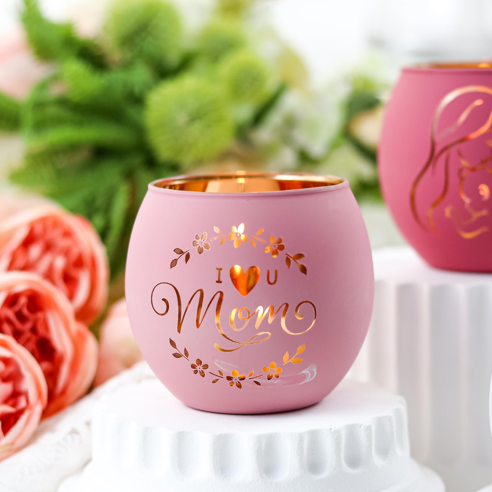 Birthday Gifts for Mom, Delicate Mother Gifts from Daughter Son, Engraved Gla...