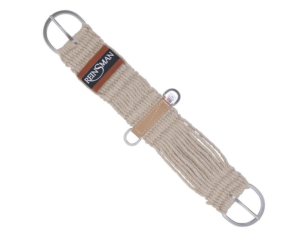 Reinsman Cinch Mohair Strand Flat Buckle Nylon Billet Pocket 9620