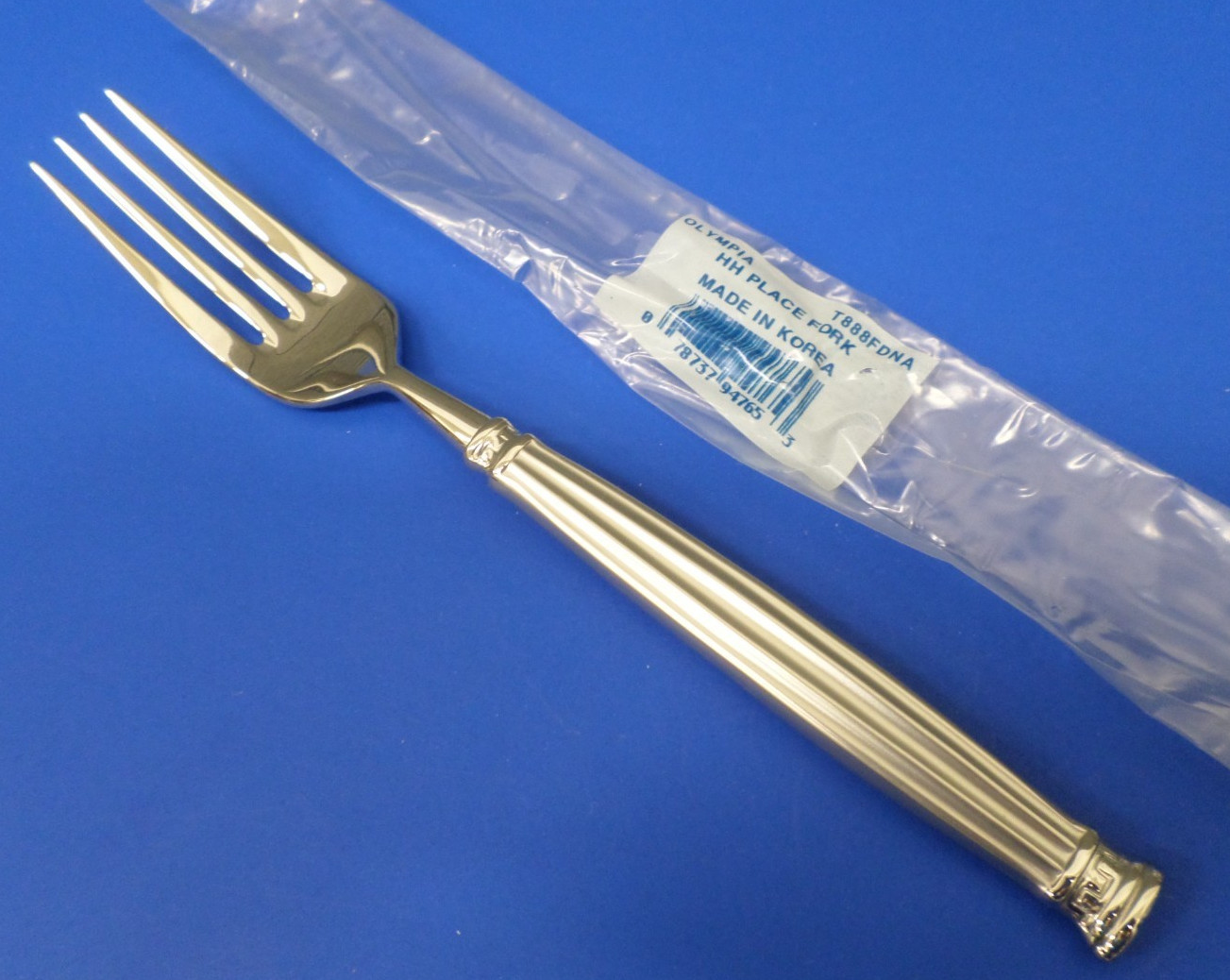 Oneida OLYMPIA Frosted Handle 18/10 Stainless Korea Flatware DINNER FORK - New!