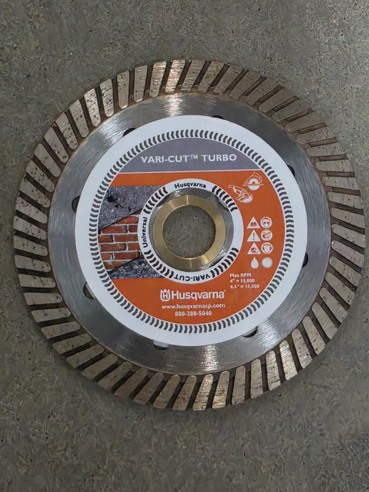 Husqvarna Vari-Cut Turbo 4.5" Diamond Saw Blade, 10 Pack