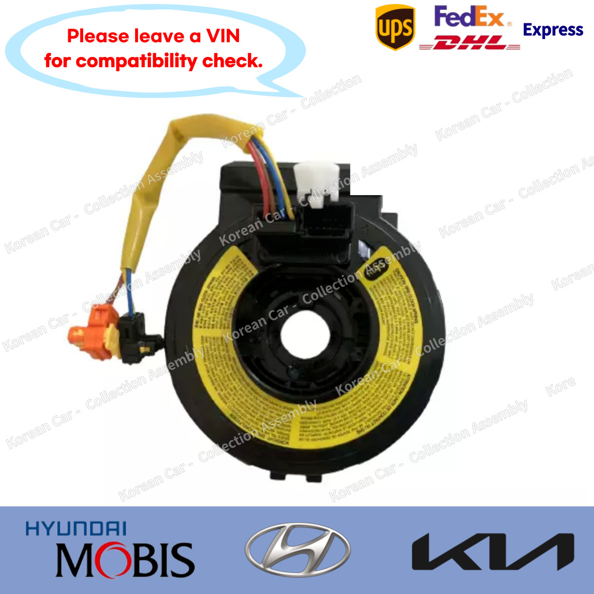 934903N000 Genuine SRS Clock Spring Contact Wiring for Hyundai EQUUS 2011-2013