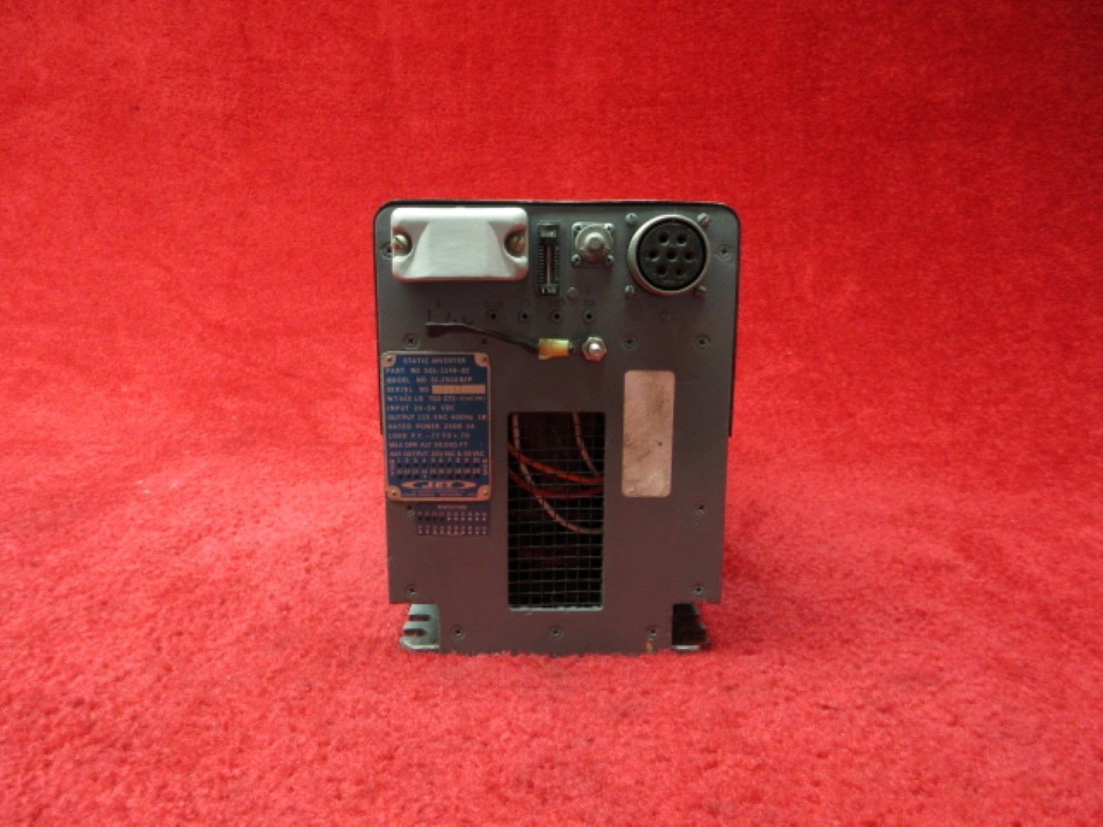 J.E.T SI-2500 B/P Static Inverter 24-34V PN 501-1148-02