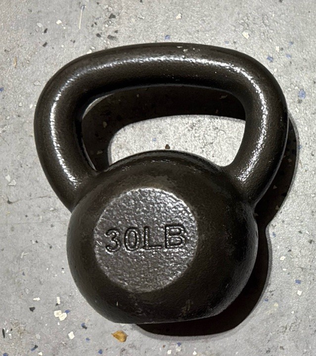 30 Lb Kettlebell Weight Workout Exercise Gym Fitness