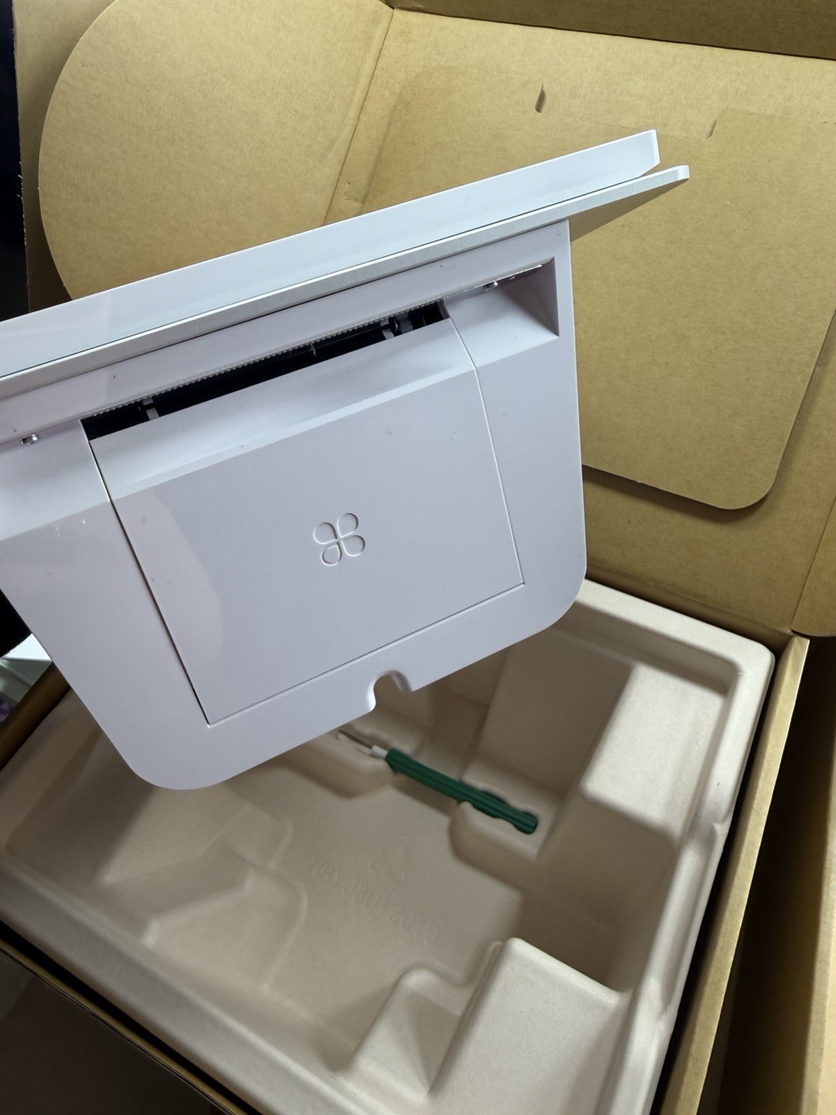 Clover Mini Retail POS System Terminal with Accessories and Setup Materials