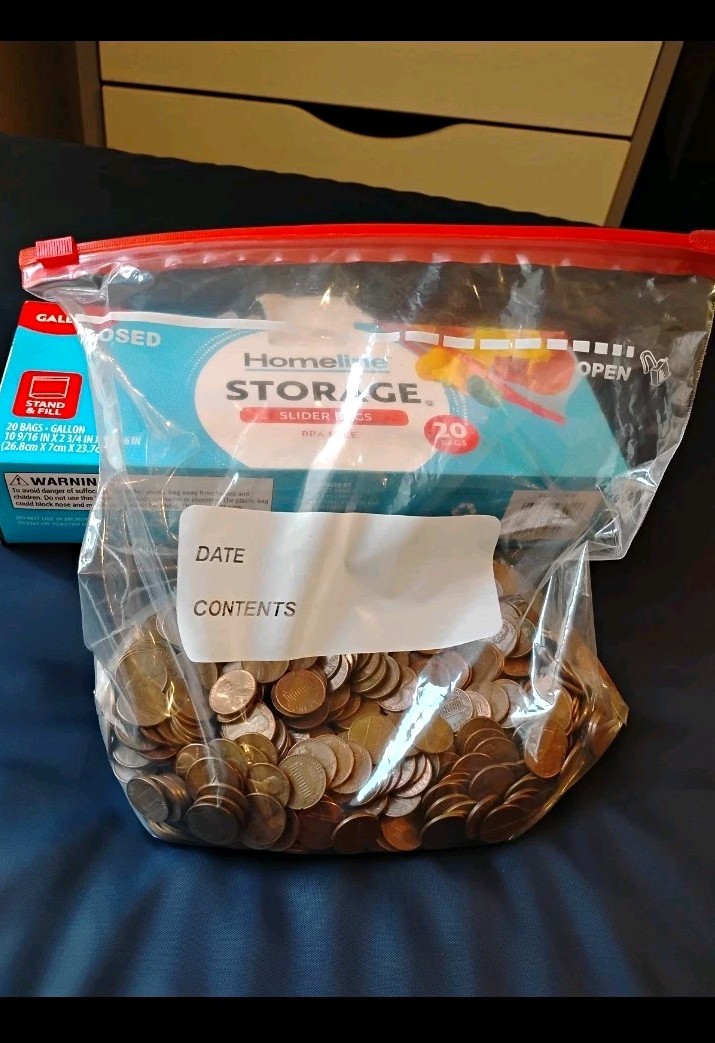 Unsearched 1250 cents mixed lots bulk pennies Copper and Zincs mixed