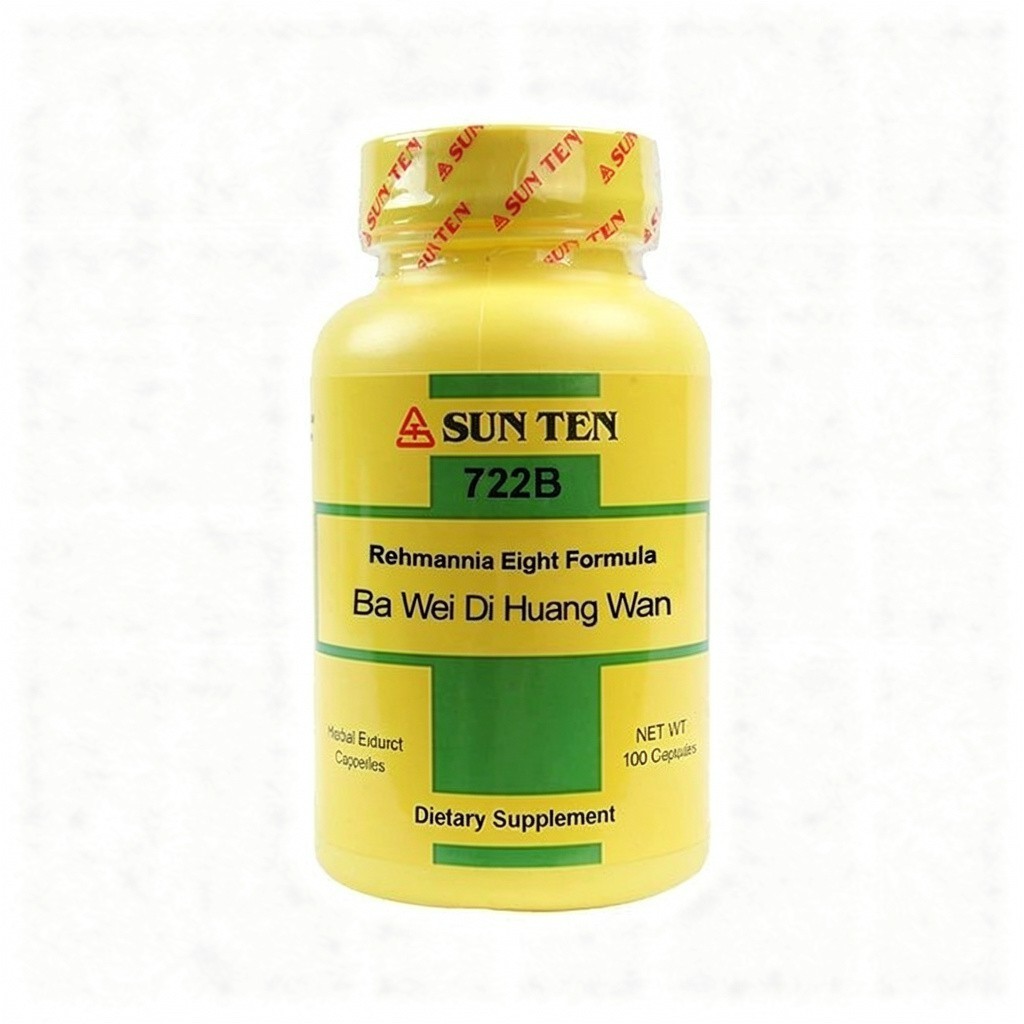 Sun Ten - Rehmannia Eight Formula - Ba Wei Di Huang wan - 722B 100 Capsules