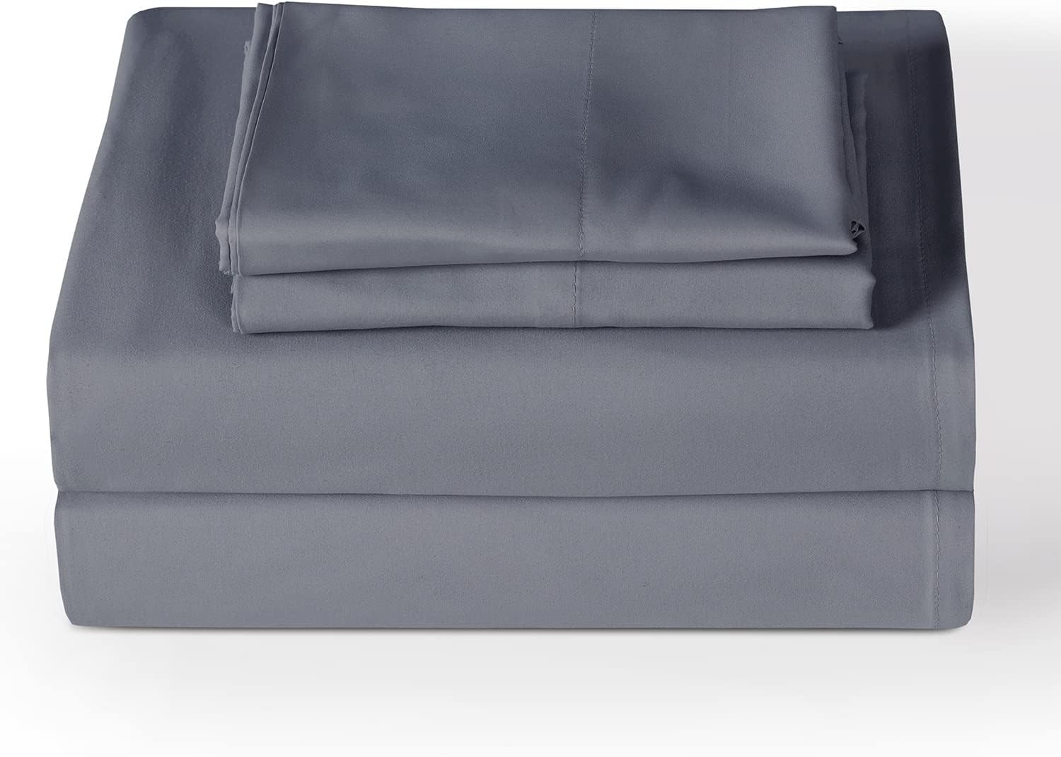 BLC Twin Sheets Set Dark Grey, Brushed Microfiber Twin Size Egyptian Bedding, Ex