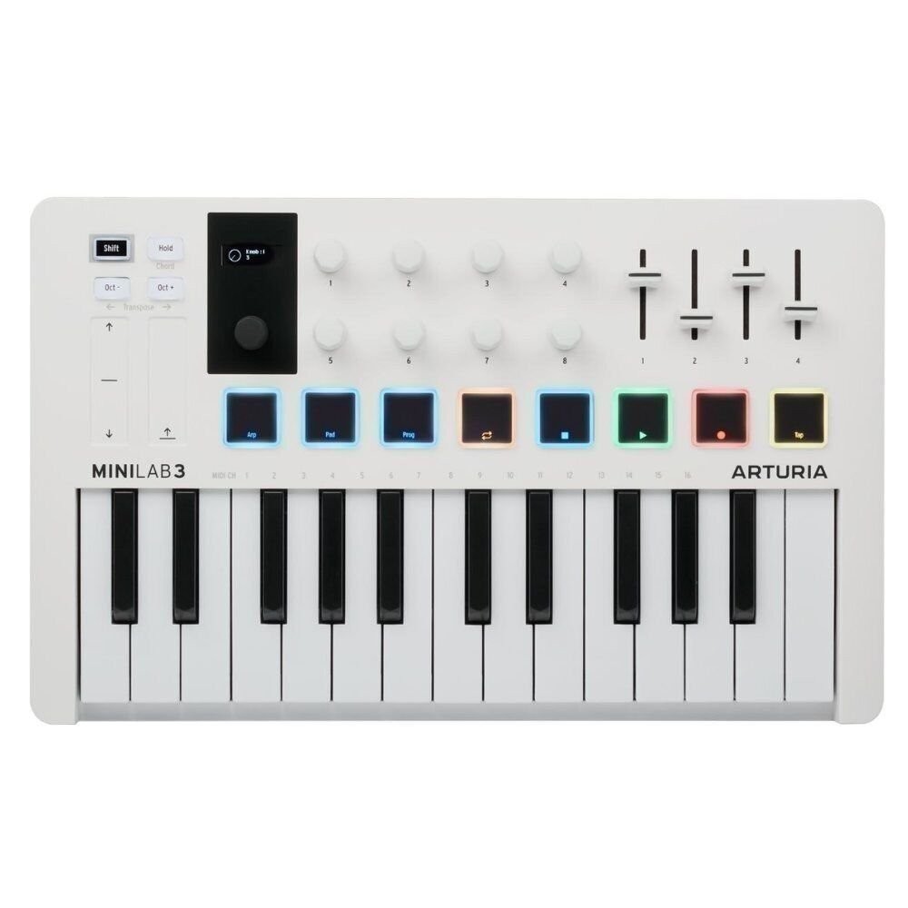 Arturia MiniLab 3 Hybrid MIDI Keyboard Controller with USB Cabe MK3