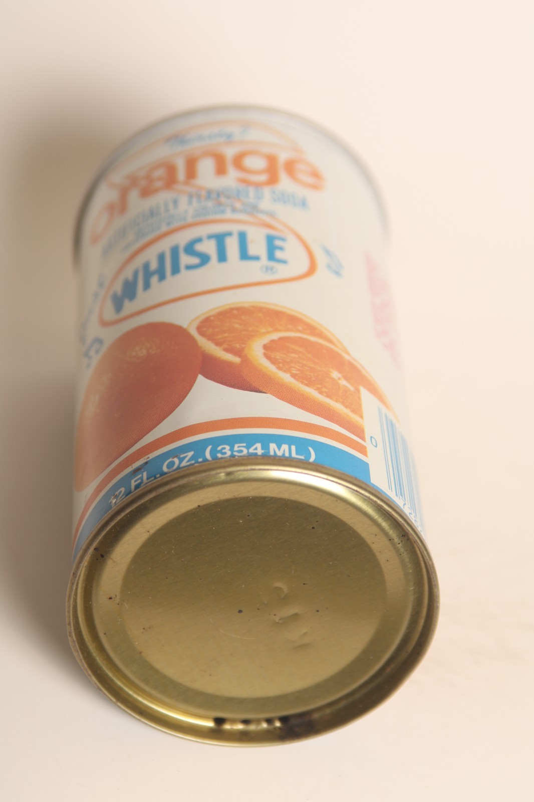 Whistle Orange soda can - 12oz