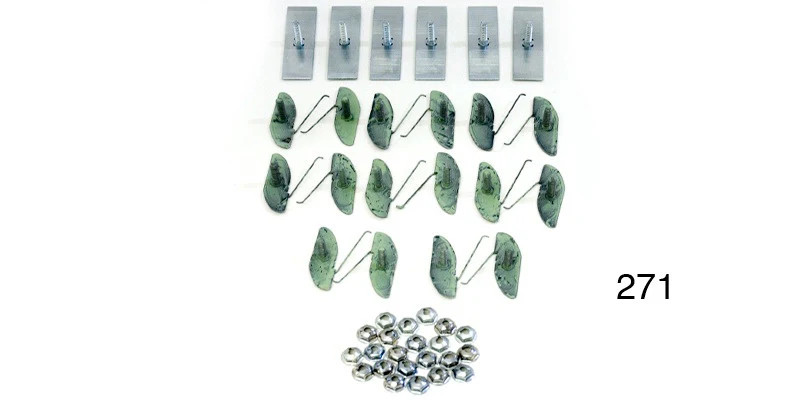 1956 Moulding Clip Set Bel Air Long Quarter Panel- 271 Danchuk