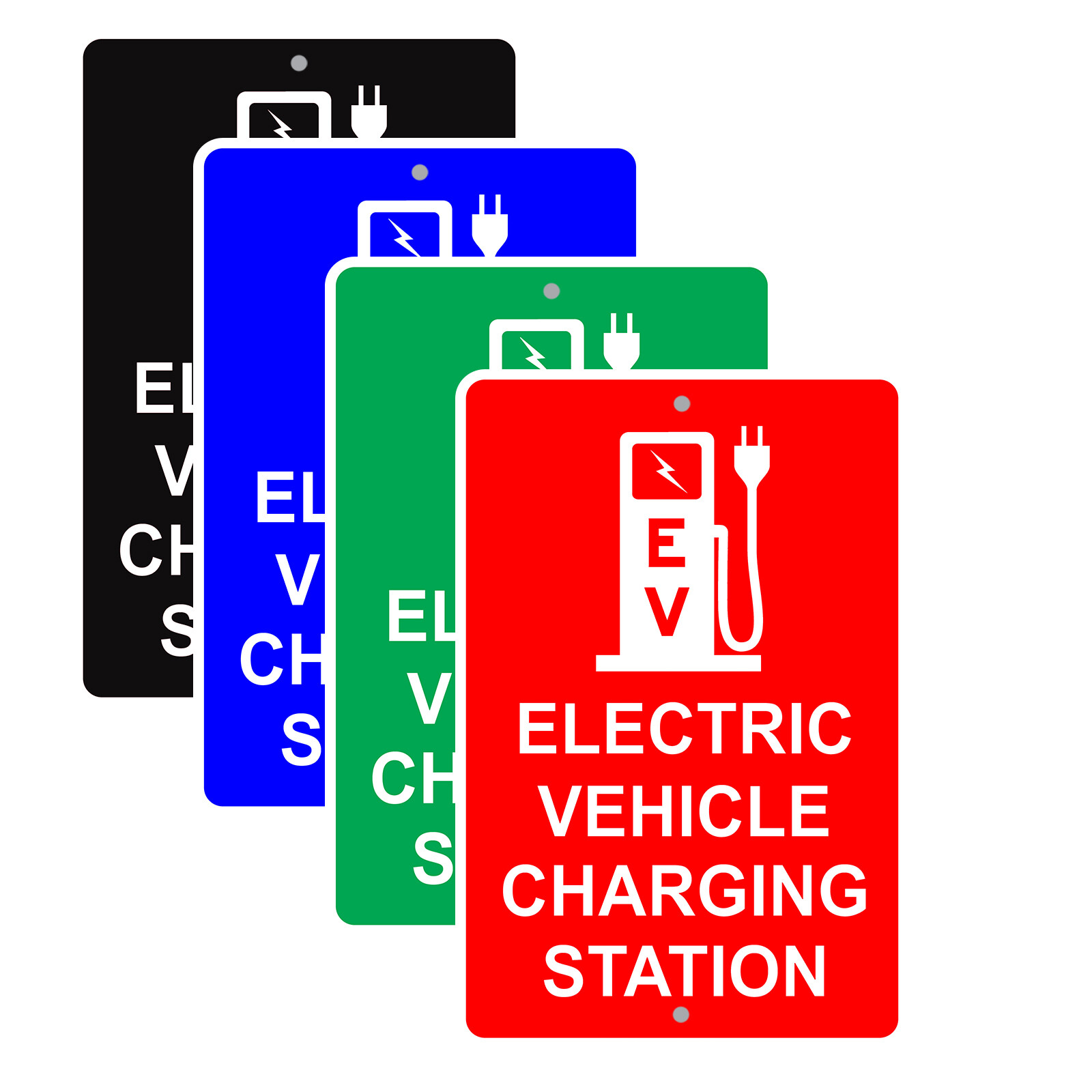 Electric Vehicle Charging Station EV Garage Parking Notice Aluminum Metal Sign