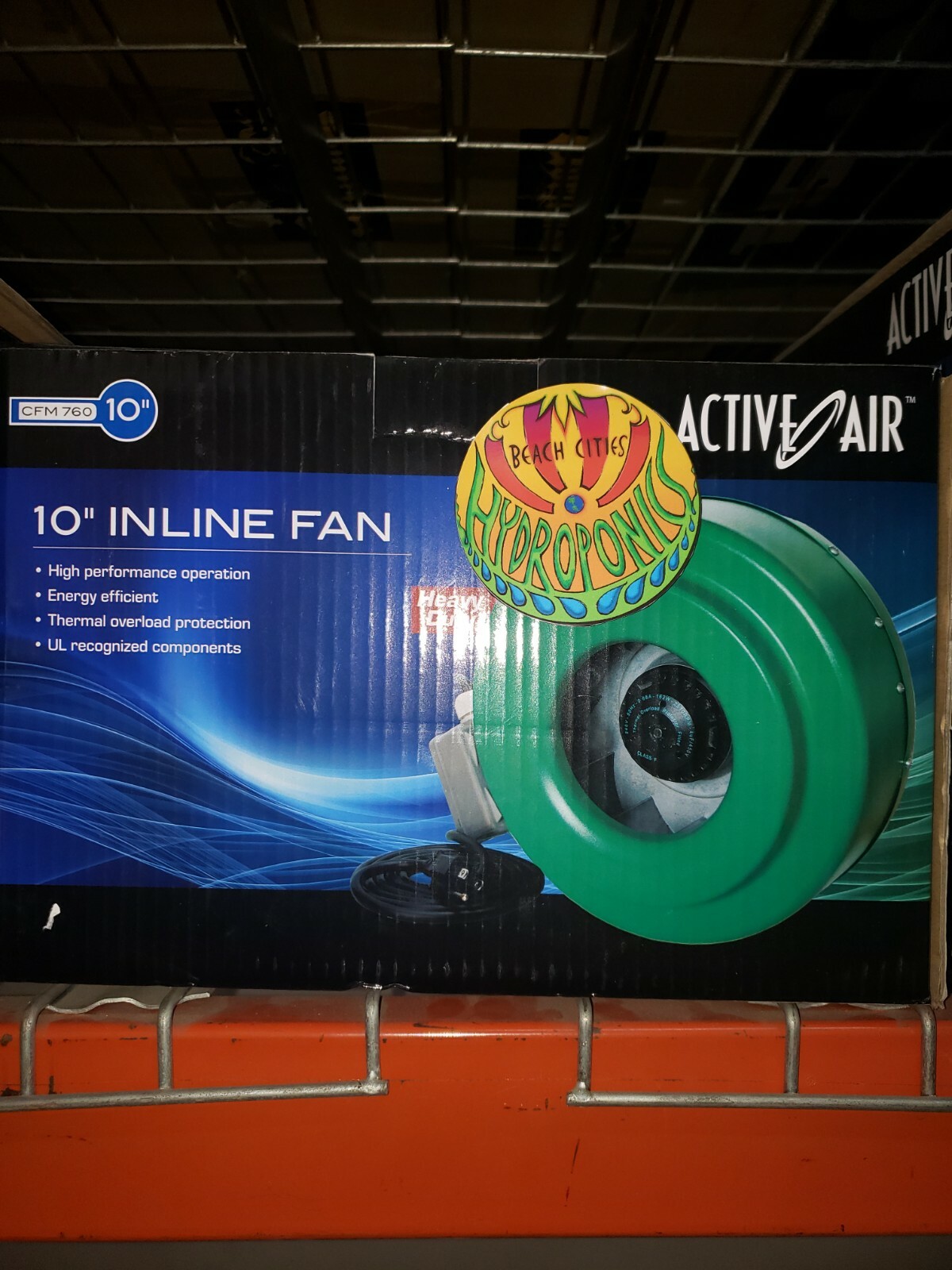 Active Air Inline Fan 10" inch CFM 760