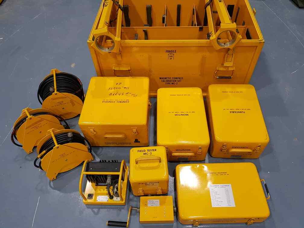 SPERRY RAND MAGNETIC CAMPASS CALIBRATION SET MC-2(complate set)