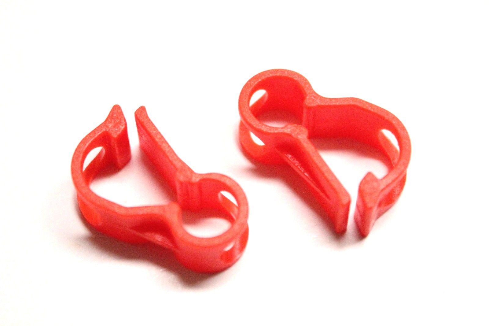 10PCS Red RC Nitro 5.5mm Fuel Line Tubing Clamp Pinch Clip  (US SELLER SHIP)